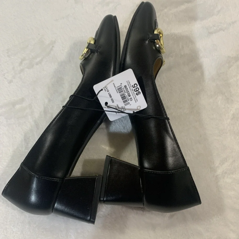 Giani Bernini Ameriee Dress Pumps Black Memory Foam Block Heel NIB - Size 10